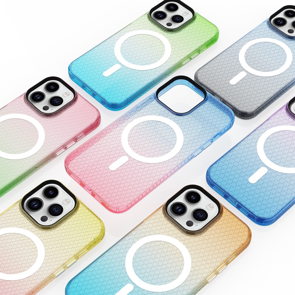 ใหม่ เคสโทรศัพท์มือถือ TPU นิ่ม กันตก แบบป้องกัน ลายรังผึ้ง สําหรับ IPhone 15 Ultra Pro Plus 14promax