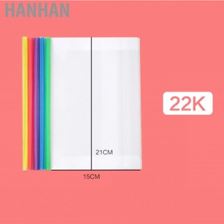 Hanhan Book Cover with Rod Thickened Transparent  Reusable PP Material Paperback Protector