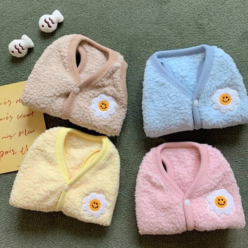 ชุดกันหนาวสุนัข เสื้อผ้าสัตว์เลี้ยง ผ้าฝ้ายขนแกะ ให้ความอบอุ่น สําหรับสุนัข แมว