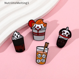 [NutriliteMelting1]Halloween เข็มกลัดโลหะ รูปตัวตลกหวาดกลัว เครื่องประดับ สําหรับฮาโลวีน