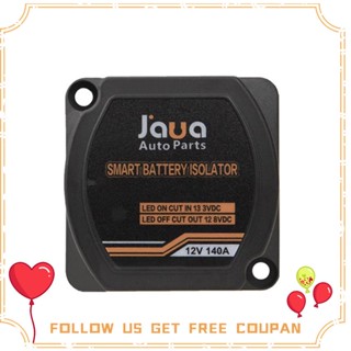 Jaua AUTO PARTS รีเลย์แรงดัน 12V 140A จอแสดงผลดิจิทัล VSR แบบเปลี่ยน สําหรับรถยนต์ RV Yacht Isolator