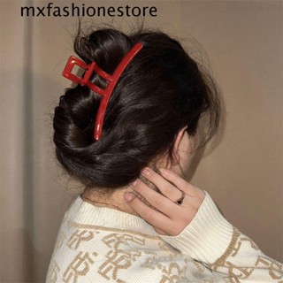 Mxfashione กิ๊บติดผม สีแดง สร้างสรรค์ หวาน ฉลาม คลิปจับ ขนาดเล็ก กิ๊บหนีบผม ขนาดใหญ่ กรงเล็บ หญิง เครื่องประดับผม