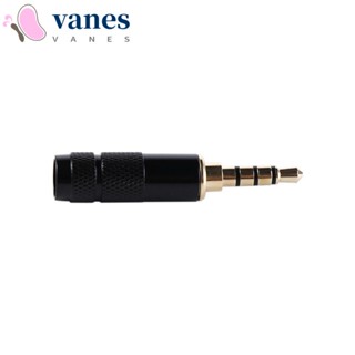 Vanes1 TRS เป็น TRRS อะแดปเตอร์แปลงไมโครโฟนสเตอริโอ ชุบทอง 3 ขั้ว เป็น 4 ขั้ว 3.5 มม. DIY