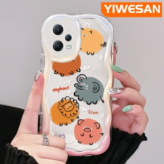 เคสโทรศัพท์มือถือ ซิลิโคนใส กันกระแทก ลายการ์ตูนสวนสัตว์น่ารัก สีสันสดใส สําหรับ Xiaomi Redmi Note 12 Pro Plus Note 12 Pro Speed 5G Poco X5 Pro 5G