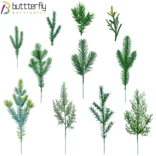 Buttterfly กิ่งไม้สนประดิษฐ์ สําหรับตกแต่งบ้าน เทศกาลคริสต์มาส 10 ชิ้น