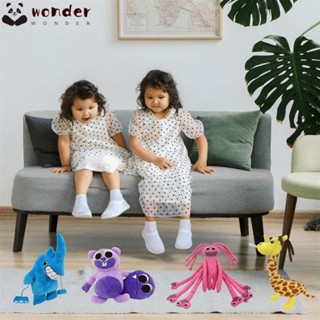 Wonder ตุ๊กตายีราฟ ผ้าฝ้าย PP นิ่ม สีฟ้า ของขวัญสําหรับเด็ก