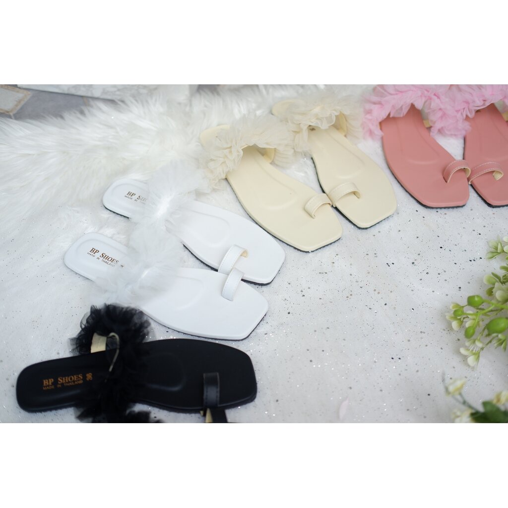 BP191-004รองเท้าหัวแหวนคลื่นแก้ว-4สี