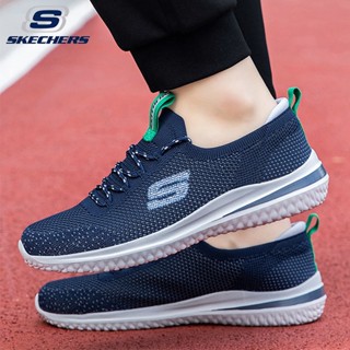 (ไซซ์ 40-45) ราคาถูกที่สุด! Skechers_ รองเท้ากีฬาลําลอง แบบผูกเชือก แฟชั่นฤดูร้อน สําหรับผู้ชาย