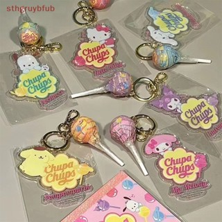 SANRIO Sthb พวงกุญแจ จี้อะคริลิค รูป Hello Kitty Kuromi Cinnamoroll Stick สีแคนดี้ สําหรับห้อยกระเป๋า