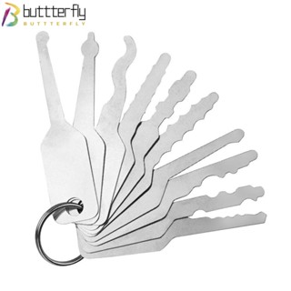 Buttterfly ชุดกุญแจเปิดประตูอัตโนมัติ แบบสองด้าน แบบเปลี่ยน 10 ชิ้น ต่อชุด