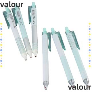 Valour เคสปากกาเจล พลาสติก สีฟ้า สีเขียว สีดํา สําหรับสํานักงาน 6 ชิ้น