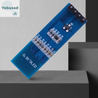 [Yobusad.th] โมดูลหน้าจอ LCD OLED 0.91 นิ้ว IIC SSD1306 เข้ากันได้กับ 3.3V-5V