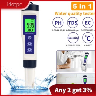 I4otpc 5 In 1 เครื่องทดสอบค่า PH TP67 กันน้ํา อเนกประสงค์ หน้าจอขนาดใหญ่