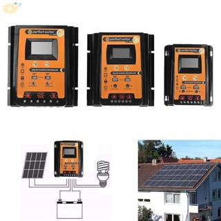 【VARSTR】Charge Controller 50-70A Battery Controller Dual Orange PWM Photovoltaic