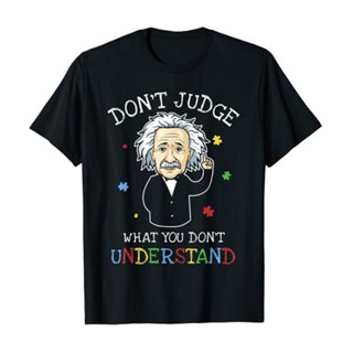 เสื้อยืด พิมพ์ลายกราฟฟิค Dont Judge What You Dont Understand Autism Awareness สําหรับผู้หญิง