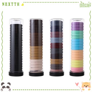 Nextth 20 ชิ้น / กล่อง ยางรัดผม นุ่ม เครื่องมือจัดแต่งทรงผม สําหรับเด็กผู้หญิง เด็ก เครื่องประดับผม ยางรัดผม ยืดหยุ่น