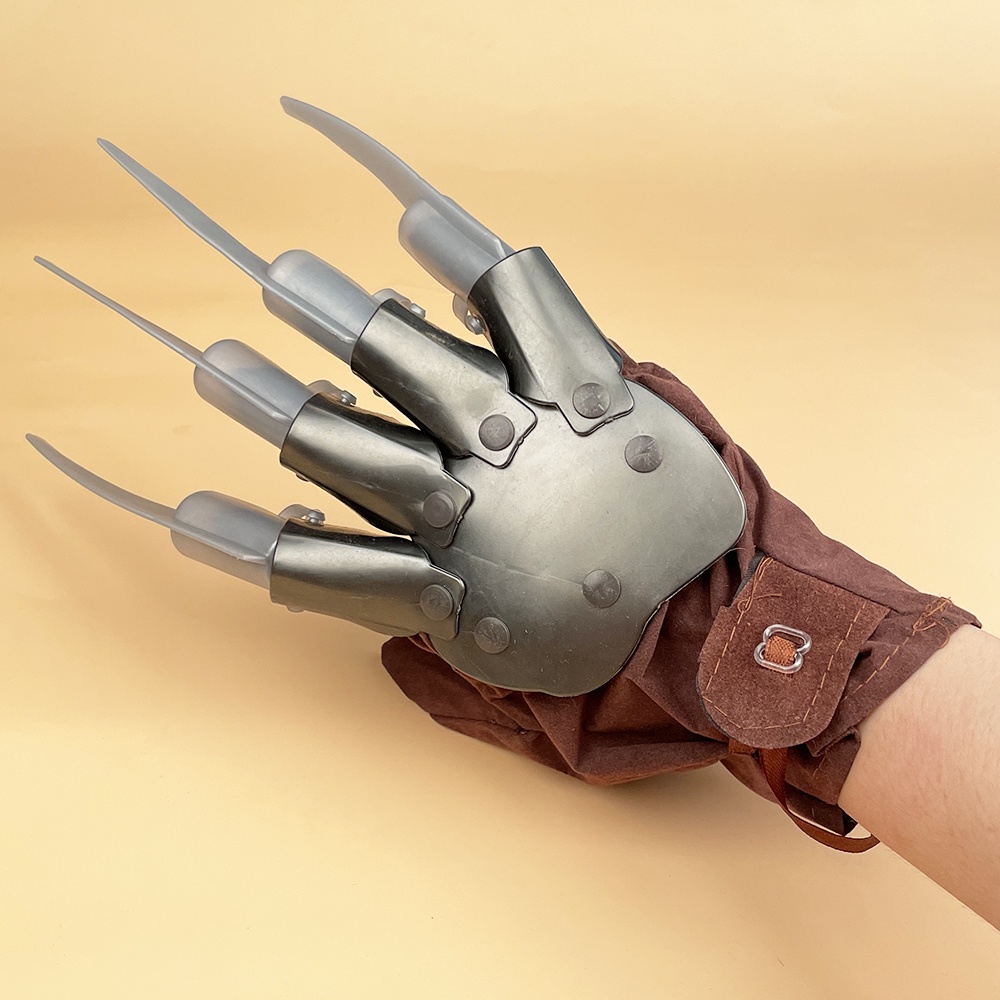 ถุงมือคอสเพลย์ Freddy Krueger สำหรับงานปาร์ตี้ HALLOWEEN และการประดับตกแต่ง สำหรับทุกคน