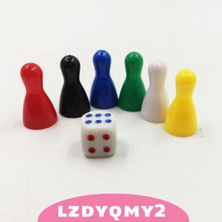 [Lzdyqmy2] ลูกเต๋าเล่นเกม 6 ชิ้น สําหรับเด็ก