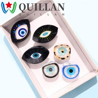 Quillan กิ๊บติดผมหางม้า PVC รูปตาปีศาจ สีฟ้า สไตล์โครเอียน