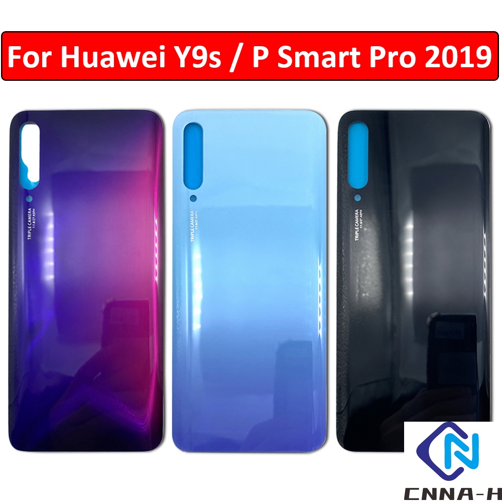 ใหม ่ ฝาครอบด ้ านหลังกรณีแบตเตอรี ่ ด ้ านหลังสําหรับ Huawei Y9s / P smart Pro 2019 แบตเตอรี ่ ด ้ านหลังฝาครอบกระจก