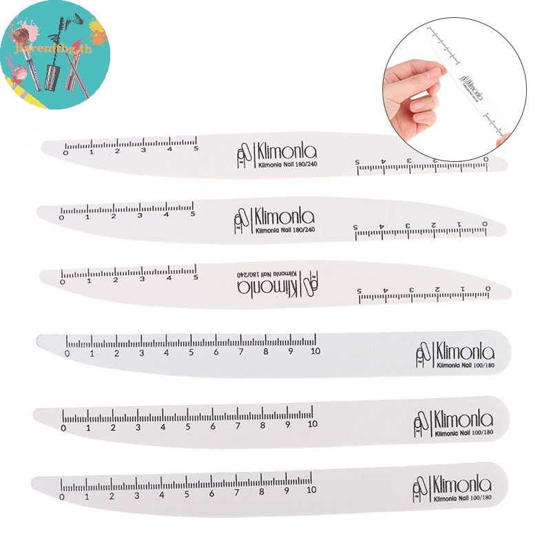 Renbg ตะไบกระดาษทราย 100 180 สีขาว แบบมืออาชีพ สําหรับตกแต่งเล็บ 10 ชิ้น