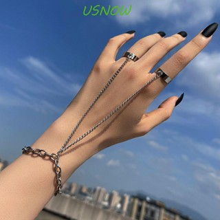 Usnow สร้อยข้อมือ โลหะผสม จี้ผีเสื้อ เครื่องประดับ สําหรับผู้หญิง ผู้ชาย