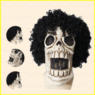 Yb3 หน้ากากคอสเพลย์ One Piece BROOK Skull สําหรับปาร์ตี้ฮาโลวีน คริสต์มาส