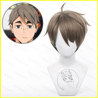 ใหม่ วิกผมสั้น คอสเพลย์ อนิเมะ Haikyuu Miya Osamu สีน้ําตาล สําหรับผู้หญิง ผู้ชาย ปาร์ตี้ฮาโลวีน