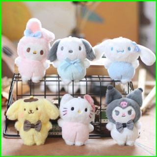 พวงกุญแจ จี้ตุ๊กตาอนิเมะ Sanrio Kuromi Kitty Melody Cinnamoroll ของเล่นสําหรับเด็ก