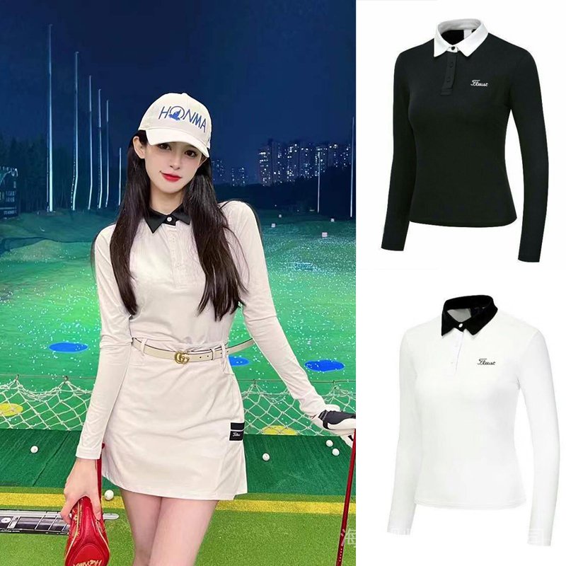 พร้อมส่ง Titleist เสื้อยืดโปโล แขนยาว ระบายอากาศ แบบแห้งเร็ว แฟชั่นฤดูใบไม้ร่วง สําหรับผู้หญิง 2023