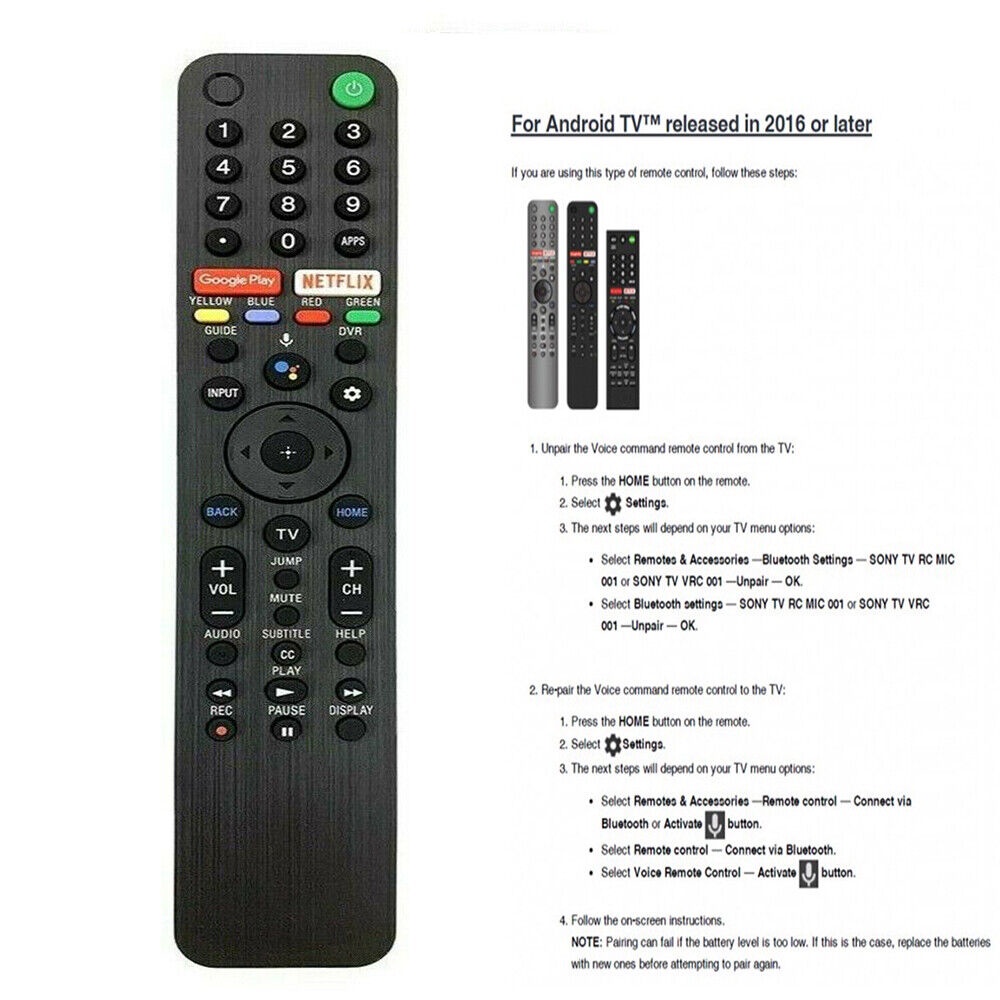 ใหม่ RMF-TX500U เสียงรีโมทคอนโทรลสําหรับ Sony สมาร์ททีวี 4K KD-65XG8596 KD-65XG9505