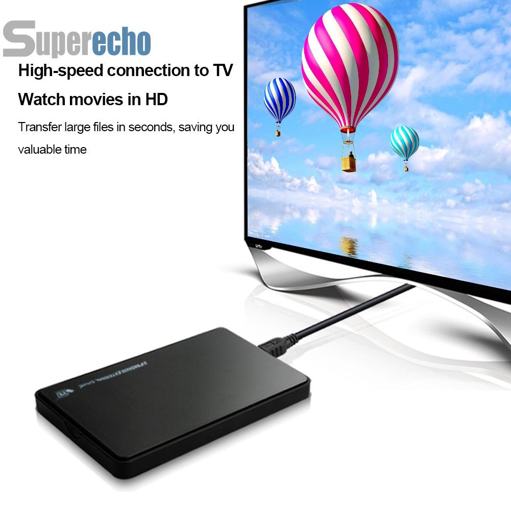 กล่องฮาร์ดดิสก์ไดรฟ์ภายนอก 2.5 นิ้ว HDD SSD USB2.0 480Mbps สําหรับ MacBook PC [superecho.th]