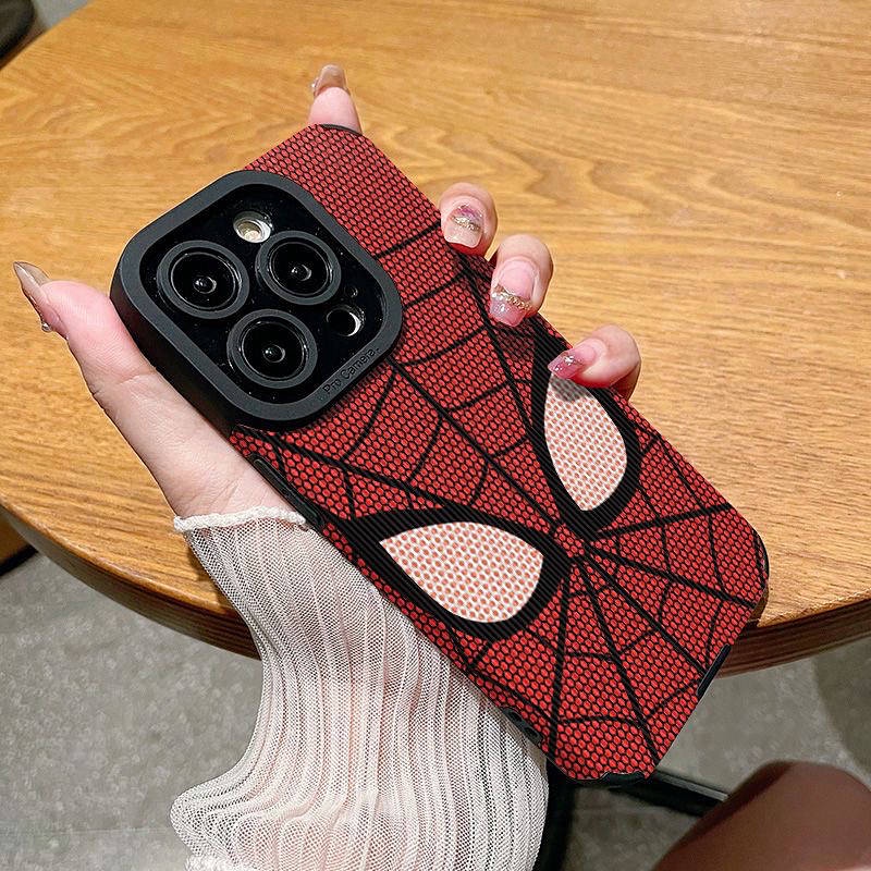 Spider-Man Apple 15pro/13promax Phone Case Iphone11/12 All-Inclusive 7/8plus Simple Xr/X 0fzz