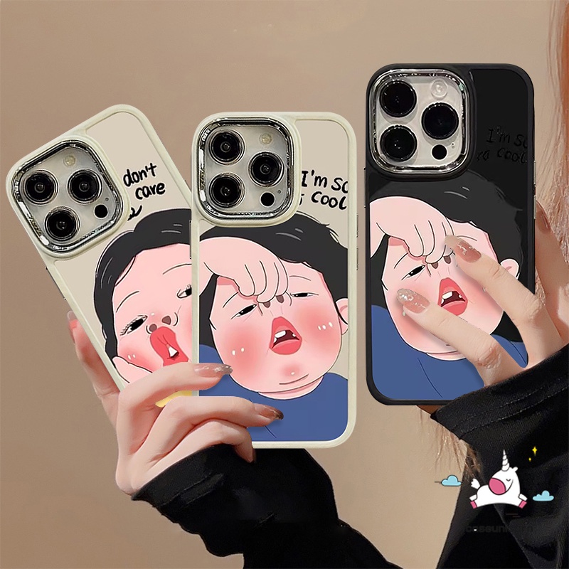 เคสโทรศัพท์มือถือแบบนิ่ม กันกระแทก ลายการ์ตูนเด็กผู้ชาย และเด็กผู้หญิงน่ารัก หรูหรา สําหรับ IPhone 14 13 XR X 15 11 12 Pro MAX 8 7 15 Plus XS MAX