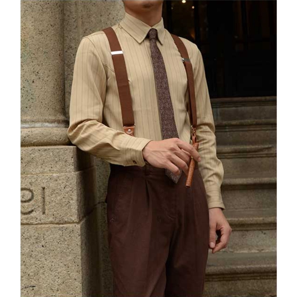 ผู้ชาย Non-Iron Retro ลายสก๊อตเสื้อแขนยาวผู้ชายฤดูใบไม้ผลิฤดูใบไม้ร่วงเกาหลีรุ่นญี่ปุ่นอังกฤษ High-End All-Match เสื้อ