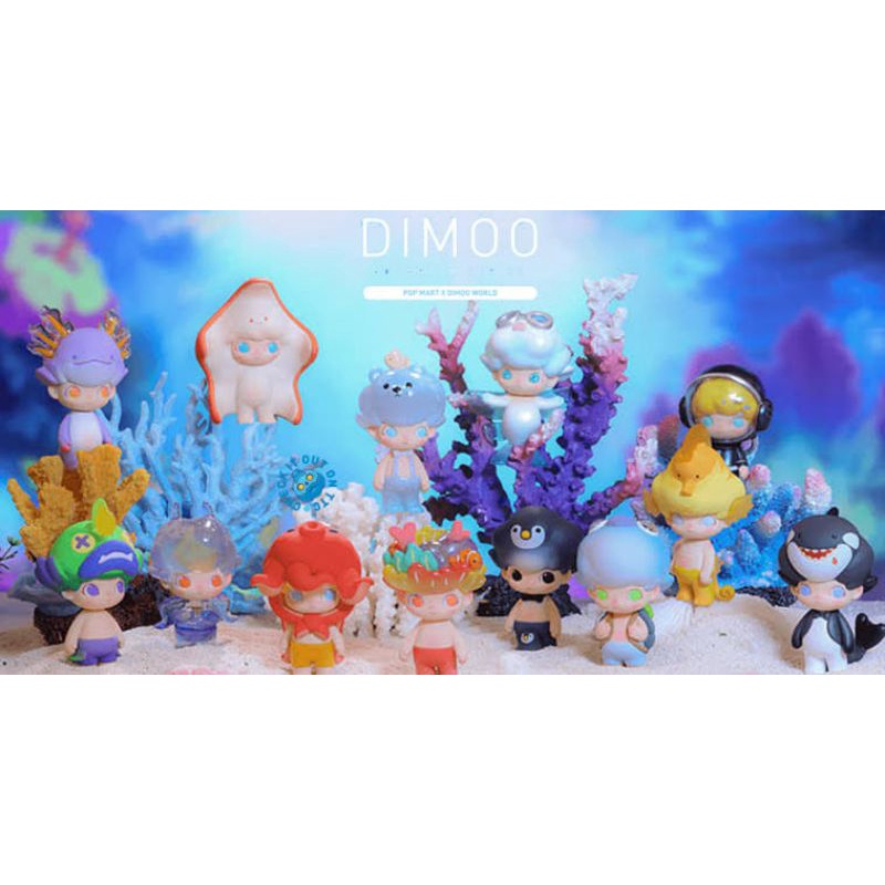 (พร้อมส่งจากไทย) POP MART DIMOO Aquarium series ดีมู่ ของแท้ เช็คการ์ด ไม่แกะตัว พร้อมส่ง