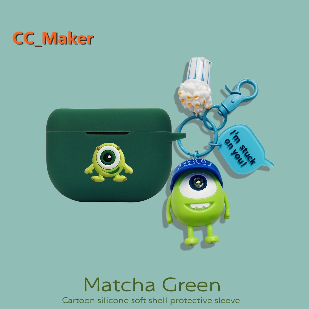 For Jabra Elite 10 Case Jabra Elite 8 Active Silicone Soft Case Cute TOY Strawberry Bear Keychain Pe