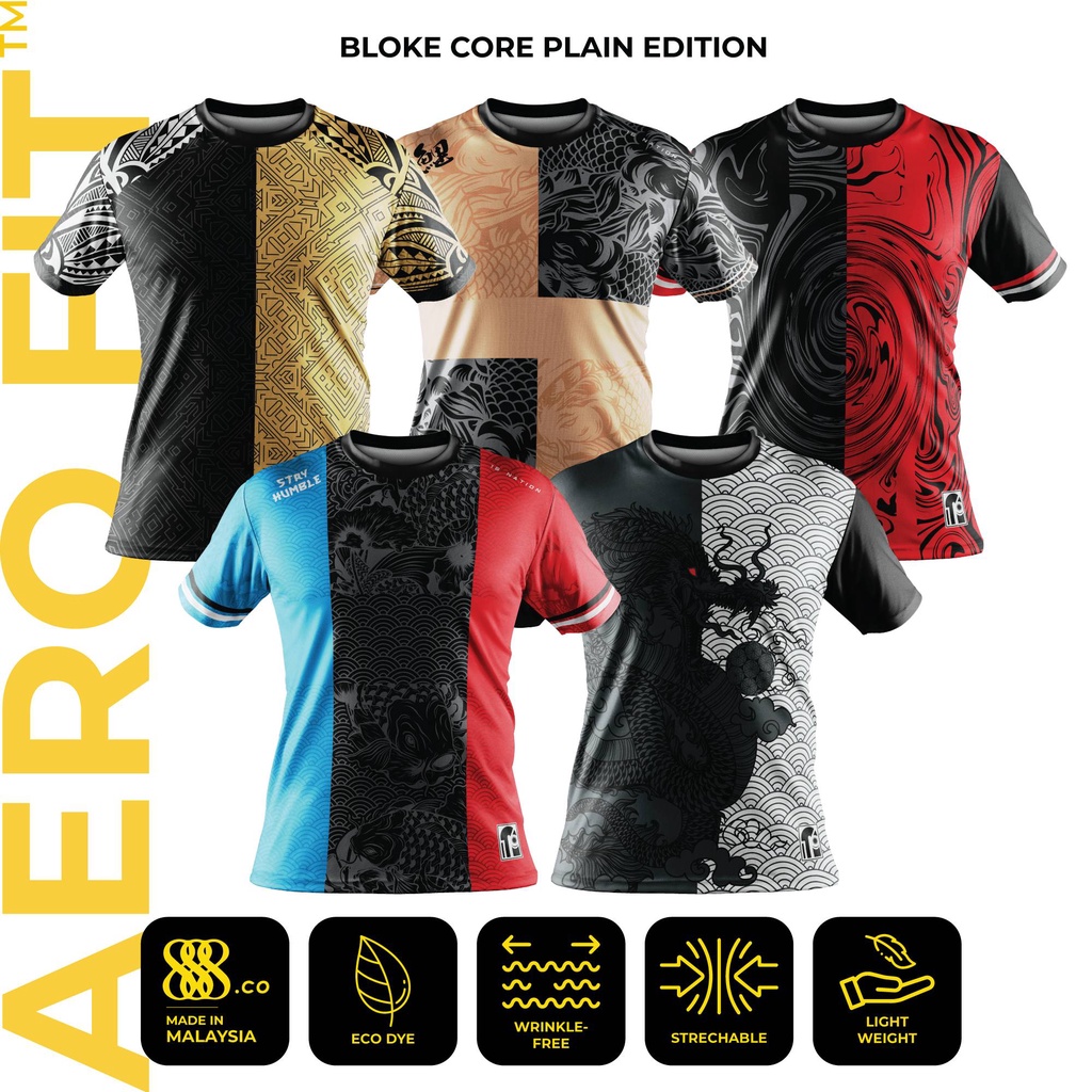 888.CO สินค้าใหม่ที่กําหนดเอง 16N คอลเลกชันระเหิดไมโครไฟเบอร์ Jersey Baju Jersi Tshirt ออกแบบ Butt S