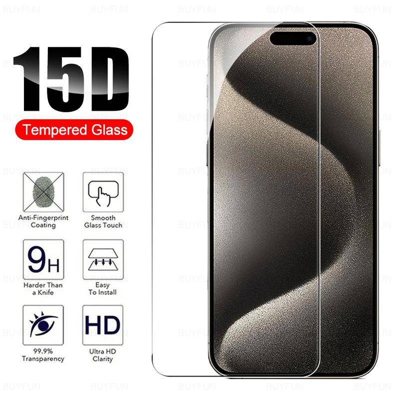 1-3Pcs HDฟิล์มกระจกนิรภัยสําหรับiPhone 15 14 8 7 6 6s