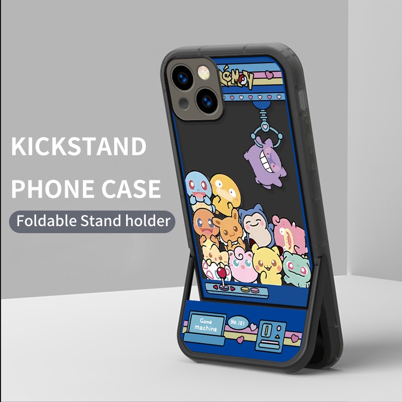 Kickstand สําหรับ Huawei Nova 12 11 10 7 SE 12i 8 Y91 Honor 90 X8 Magic 5 Pro Pokemon เกมเครื่องซิลิ