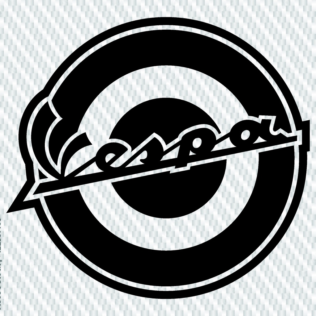 vespa สติกเกอร์ pvc กันน้ำ ขนาดใหญ่ ติดข้างรถ ขนาด 10 x 10 cm ราคาชิ้นละ 35 บาท มีหลายสีให้เลือก
