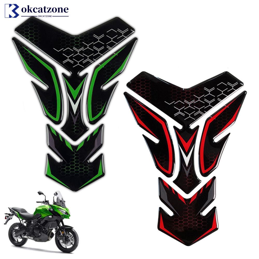 Okcatzone สติกเกอร์ติดถังน้ํามันรถจักรยานยนต์ 3D อุปกรณ์เสริม สําหรับ Kawasaki Ninja400 Z900 Z1000 Z