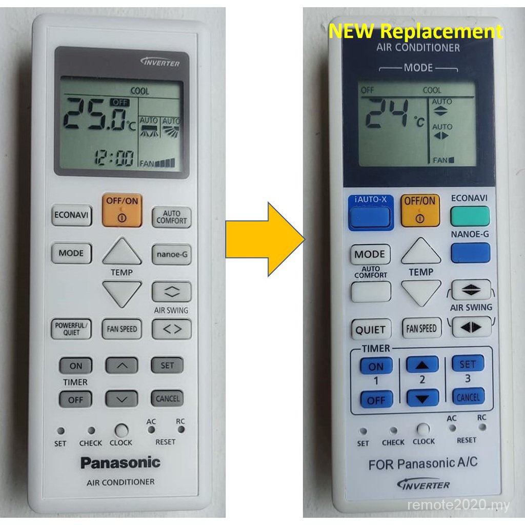 สําหรับ Panasonic 12650 Panasonic aircon รีโมทคอนโทรลทดแทนใหม่