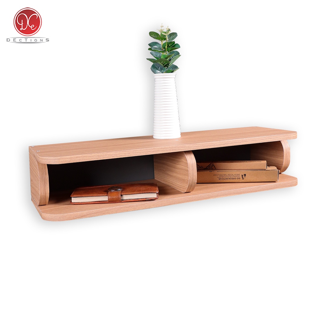 Dections ชั้นวางหนังสือแบบแขวนอเนกประสงค์ถือทีวีระยะไกล WiFi โมเด็มตารางหน้าจอชั้นวางด้านบนคอมพิวเตอ