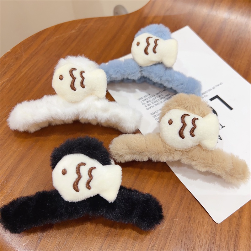 กิ๊บติดผม รูปตุ๊กตาปลาฉลามน่ารัก ขนาดเล็ก แบบเรียบง่าย สําหรับผู้หญิง