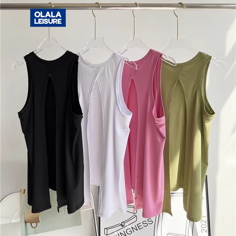 OLALA LEISURE เสื้อแขนกุด ทรงหลวม สวยงาม เหมาะกับฤดูร้อน สําหรับผู้หญิง YY YD076