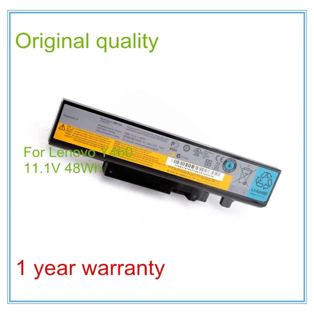 แบตเตอรี่แล็ปท็อป   for B560 V560 Y560 Y460 batteries L09S6D16 L09L6D16 L09N6D16 48Wh