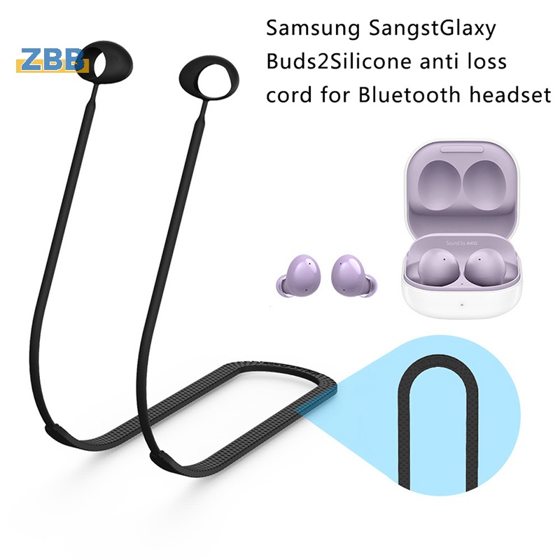 Zbb> สายคล้องคอซิลิโคน ป้องกันการสูญหาย สําหรับหูฟังไร้สาย Samsung Galaxy Buds 2