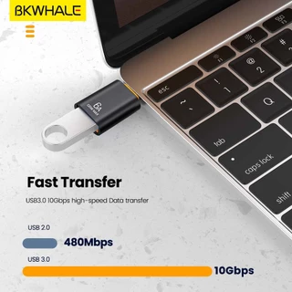 Bkwhale อะแดปเตอร์แปลง usb 3.0 เป็น Type c OTG Type c ตัวผู้ เป็น usb ตัวเมีย สําหรับแล็ปท็อป Xiaomi USBC Adaptador usb a tipo c