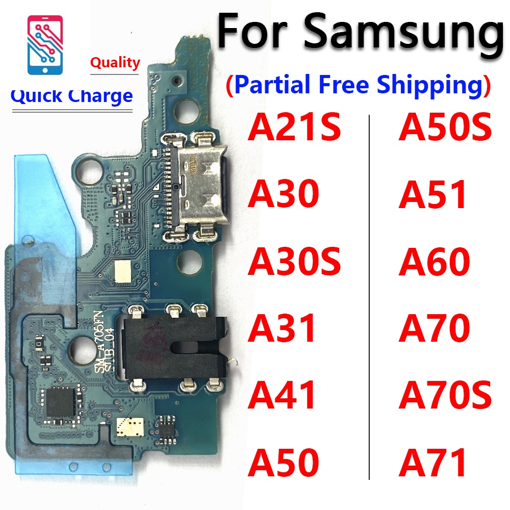 ใหม่ บอร์ดเชื่อมต่อสายชาร์จ แบบยืดหยุ่น สําหรับ Samsung A21S A30 A30S A31 A41 A50 A50S A51 A60 A605F A70 A70S A71